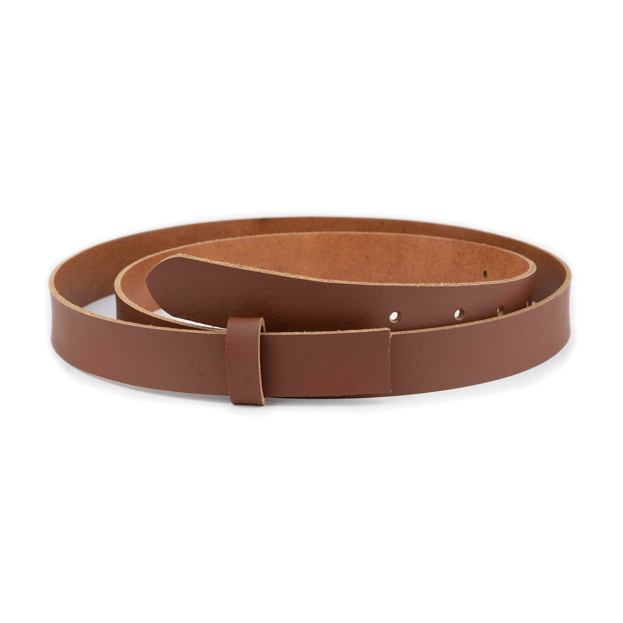 2.5 cm Brown Tan Leather Belt Strap Replacement for Versace Buckles - High-Quality Genuine Leather Belt for Men & Women, Perfect for Casual, Office & Formal Wear