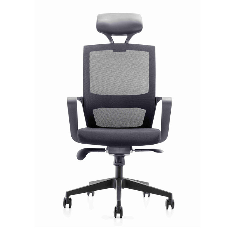 Premium Argo Executive Office Chair with Adjustable Headrest - Ergonomic High Back Desk Chair for Home & Office - Black