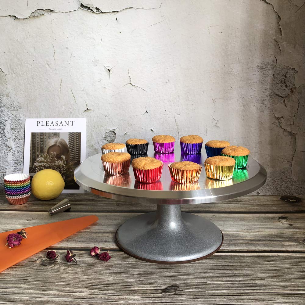 Mini Purple Foil Cupcake Liners - 300 Count Disposable Muffin Baking Cups for Parties, Weddings, Birthdays & Holiday Baking - Perfect for Desserts, Cupcakes & Mini Treats