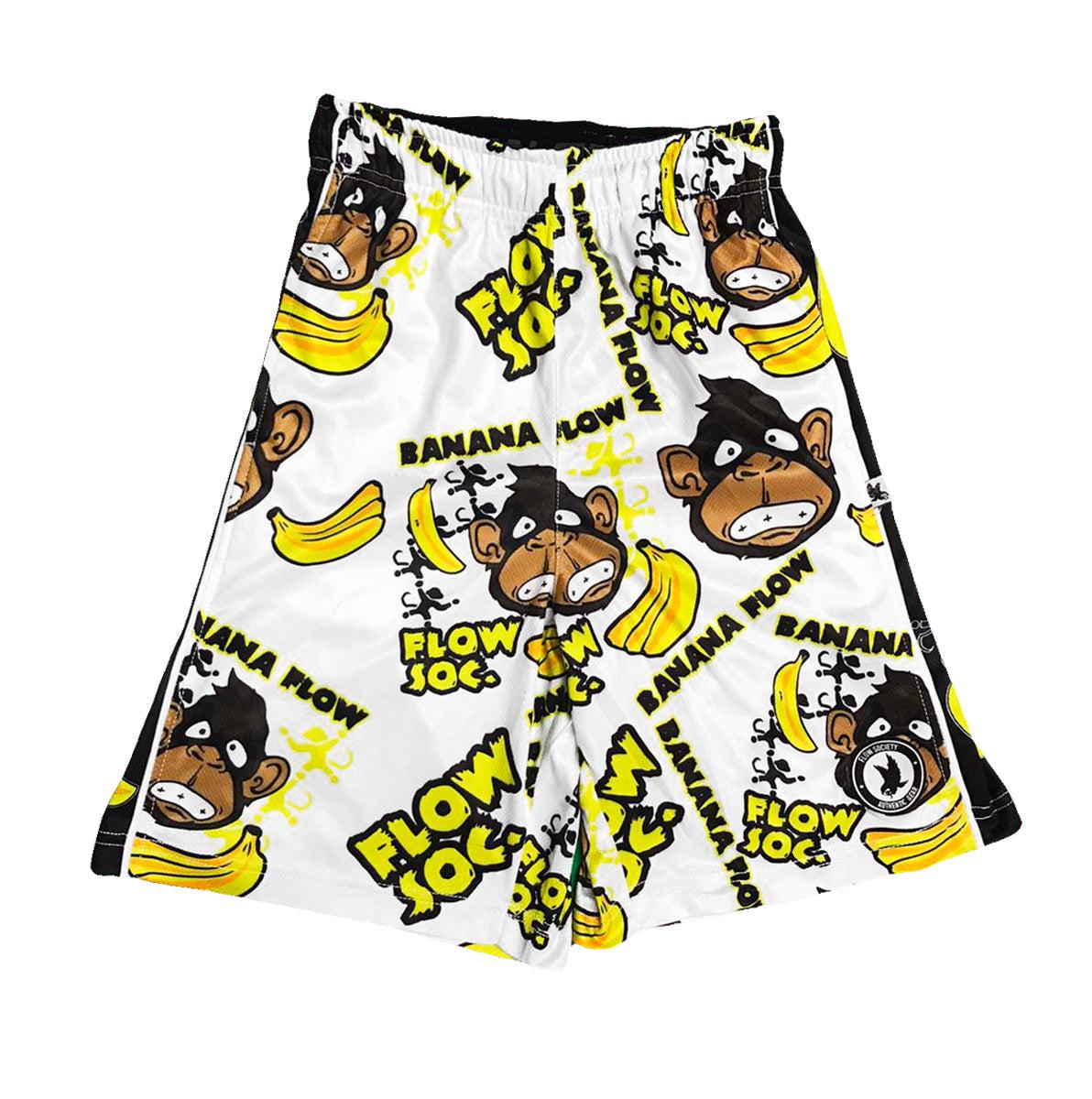 Boys Banana Flow Attack Shorts - Quick-Dry Athletic Shorts for Boys - Perfect for Running, Basketball & Outdoor Sports