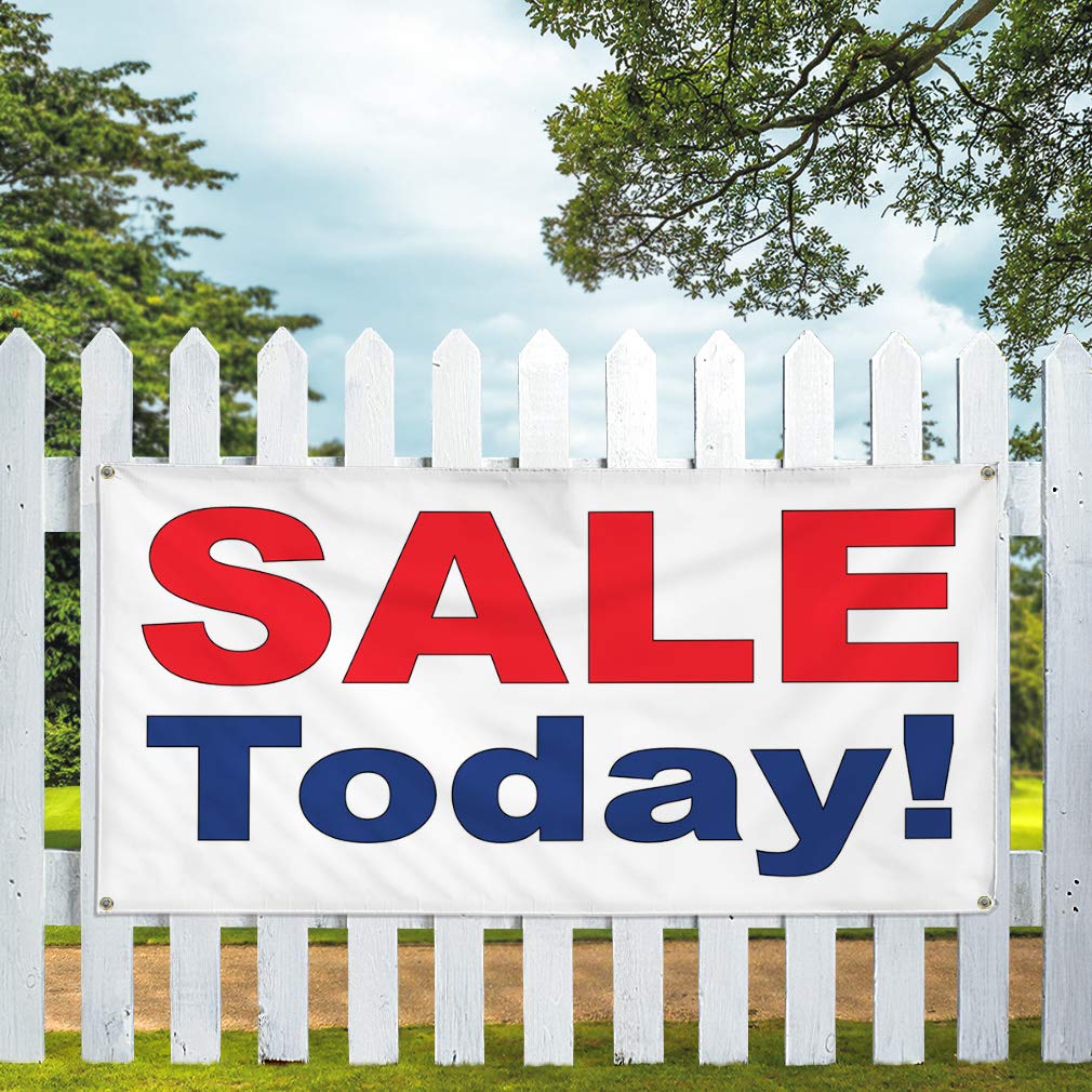 Premium Vinyl Banner - 48x96 Inches, 8 Grommets - Weatherproof Outdoor Business Sign for Yard, Industrial Use - Multiple Sizes Available (Red/Blue) - Perfect for Advertising, Events, and Construction Sites