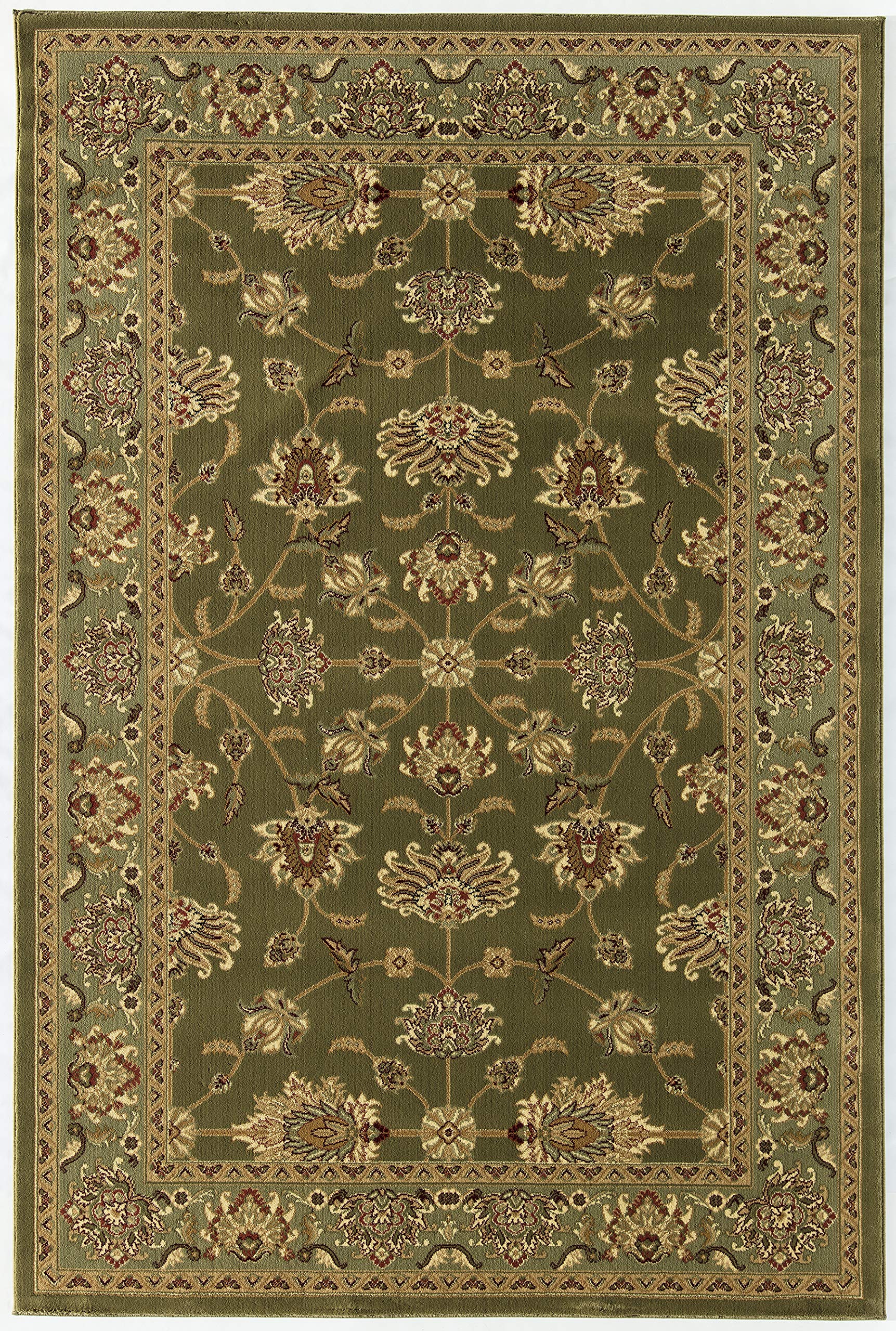 Rugs America New Vision Collection 342 Oriental Traditional Area Rug - Kashan Moss 3'11
