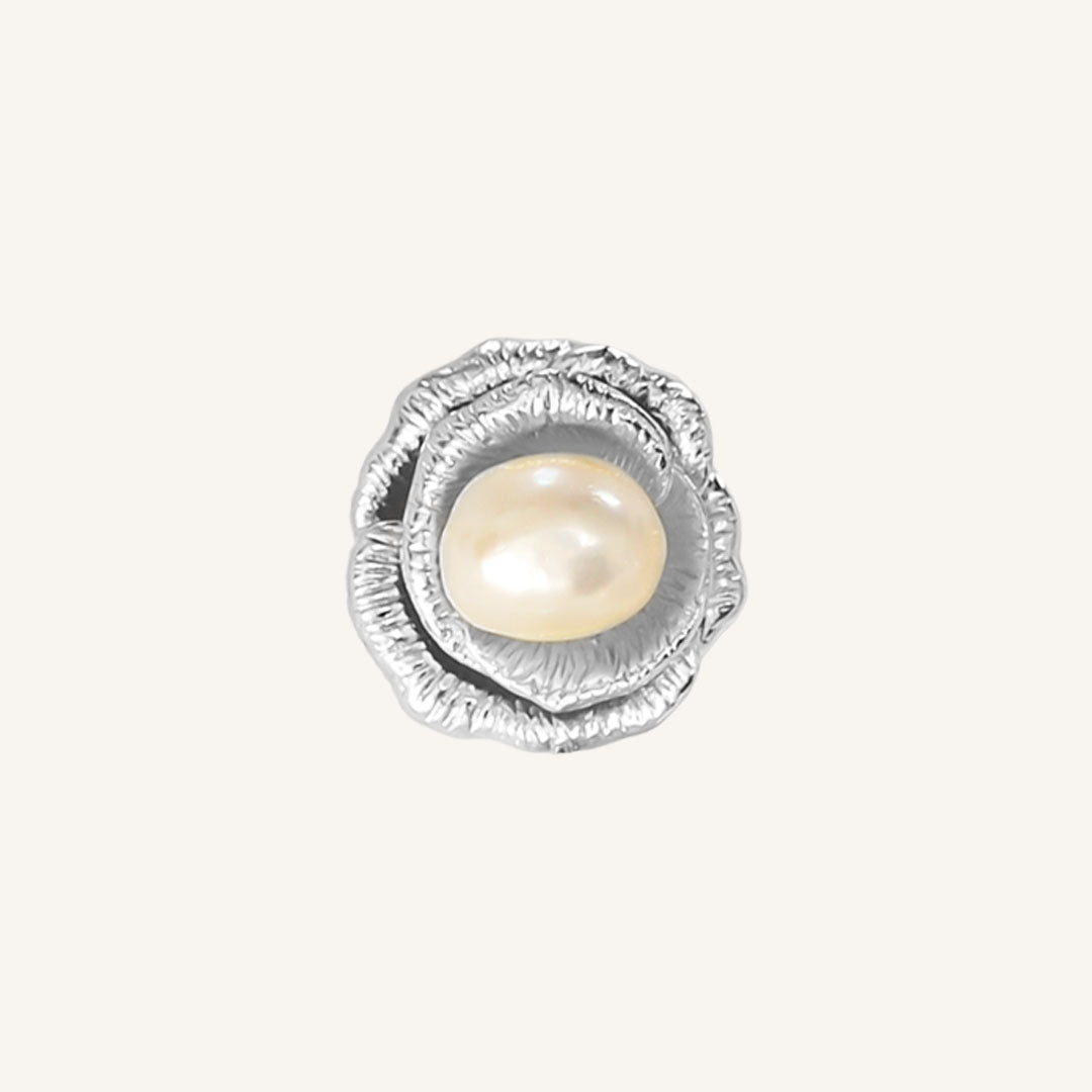 Rosebud Pearl Stud Earrings - Classic Freshwater Pearl Jewelry for Women - Perfect for Weddings, Parties & Everyday Elegance