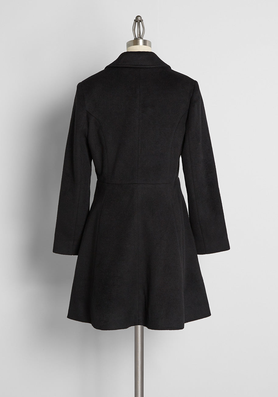 Stylish Femme Fatale Hour Coat for Women - Elegant Outerwear for Evening Parties & Night Out