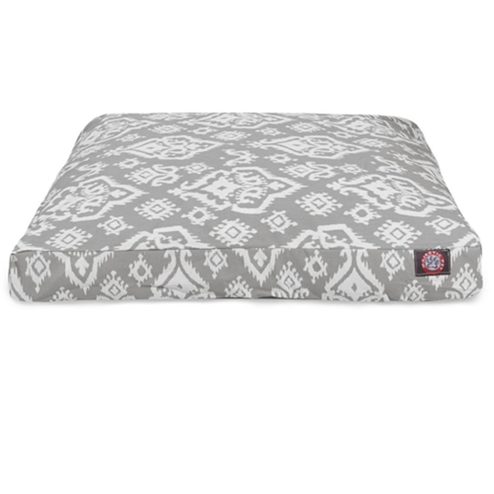 Majestic Pet Raja Rectangle Orthopedic Dog Bed - Medium Size Gray - Comfortable Support for Small to Medium Dogs - Perfect for Crates, Living Rooms & Bedrooms
