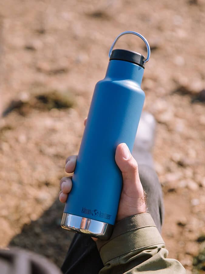Klean Kanteen Loop Cap With Bale - Stainless Steel Water Bottle Lid for Outdoor, Hiking, and Travel - Eco-Friendly & Leak-Proof