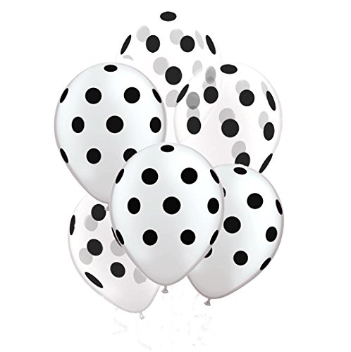 Silver & Clear With Black Polka Dot