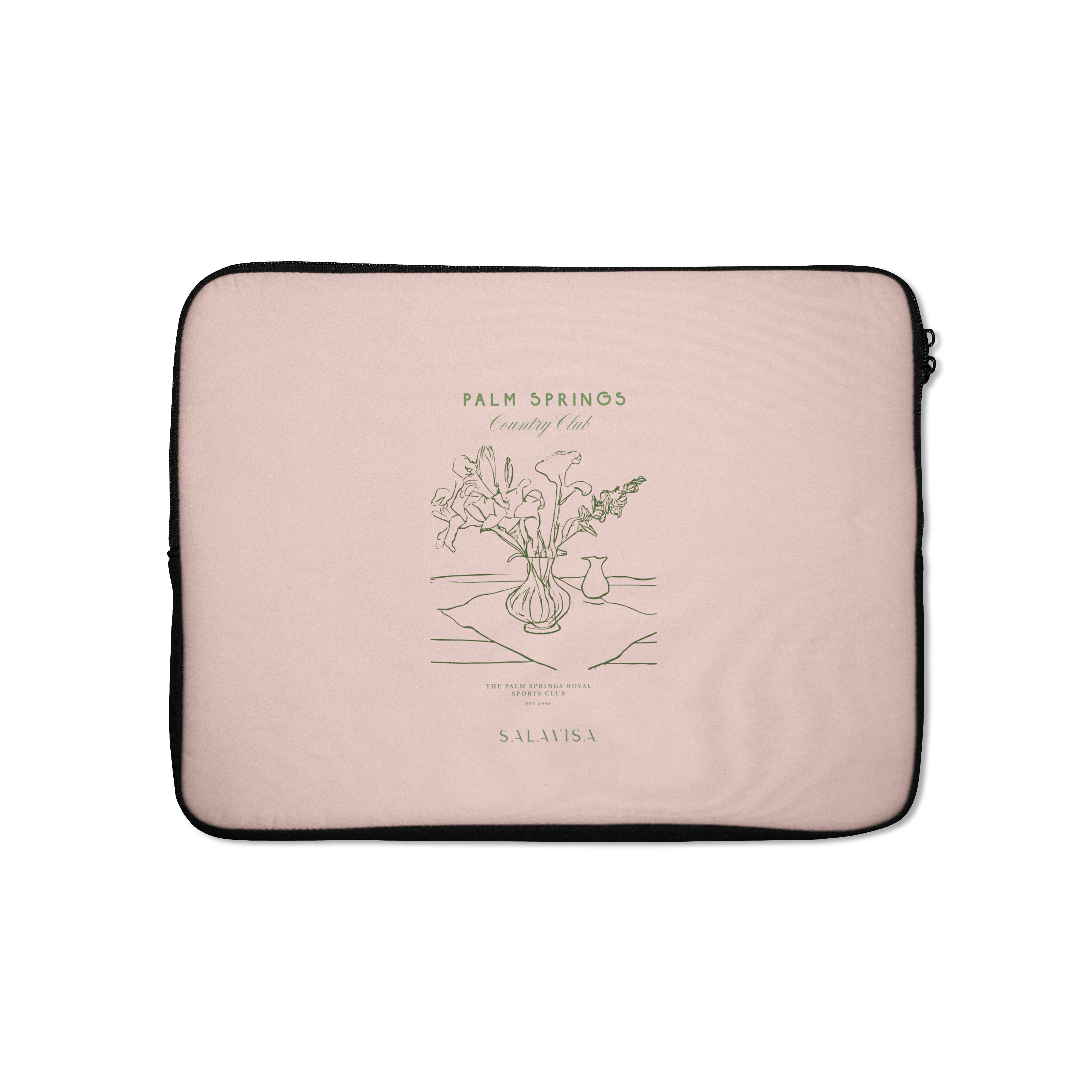 Pink Pam Springs Laptop Sleeve - 13 Inch Laptop Case with Soft Cushioning, Stylish Protective Cover for MacBook Air/Pro - Perfect for Work, School & Travel Accessories