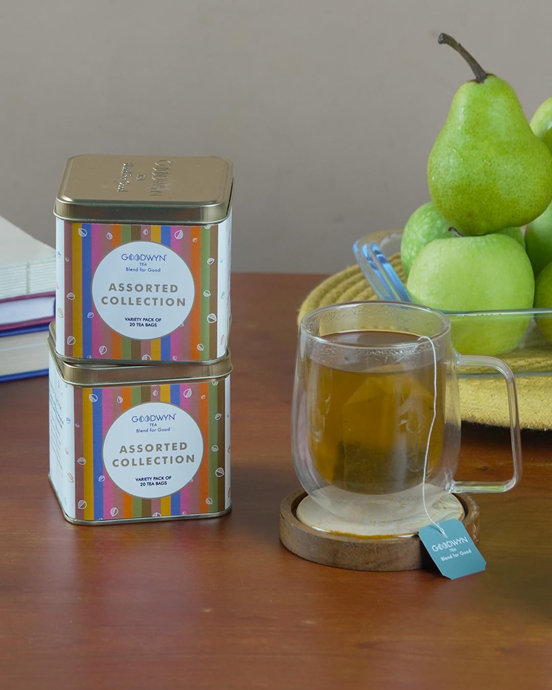 Goodwyn Assorted Tea Bags Gift Box - 20 Premium Tea Bags Variety Pack | Perfect for Gifts, Relaxation & Afternoon Tea