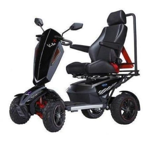 EV Rider Vita Monster 4 Wheel Mobility Scooter - Heartway S12X Electric Powerchair for Adults & Seniors | Indoor & Outdoor Use, Shopping, Travel, Park Rides