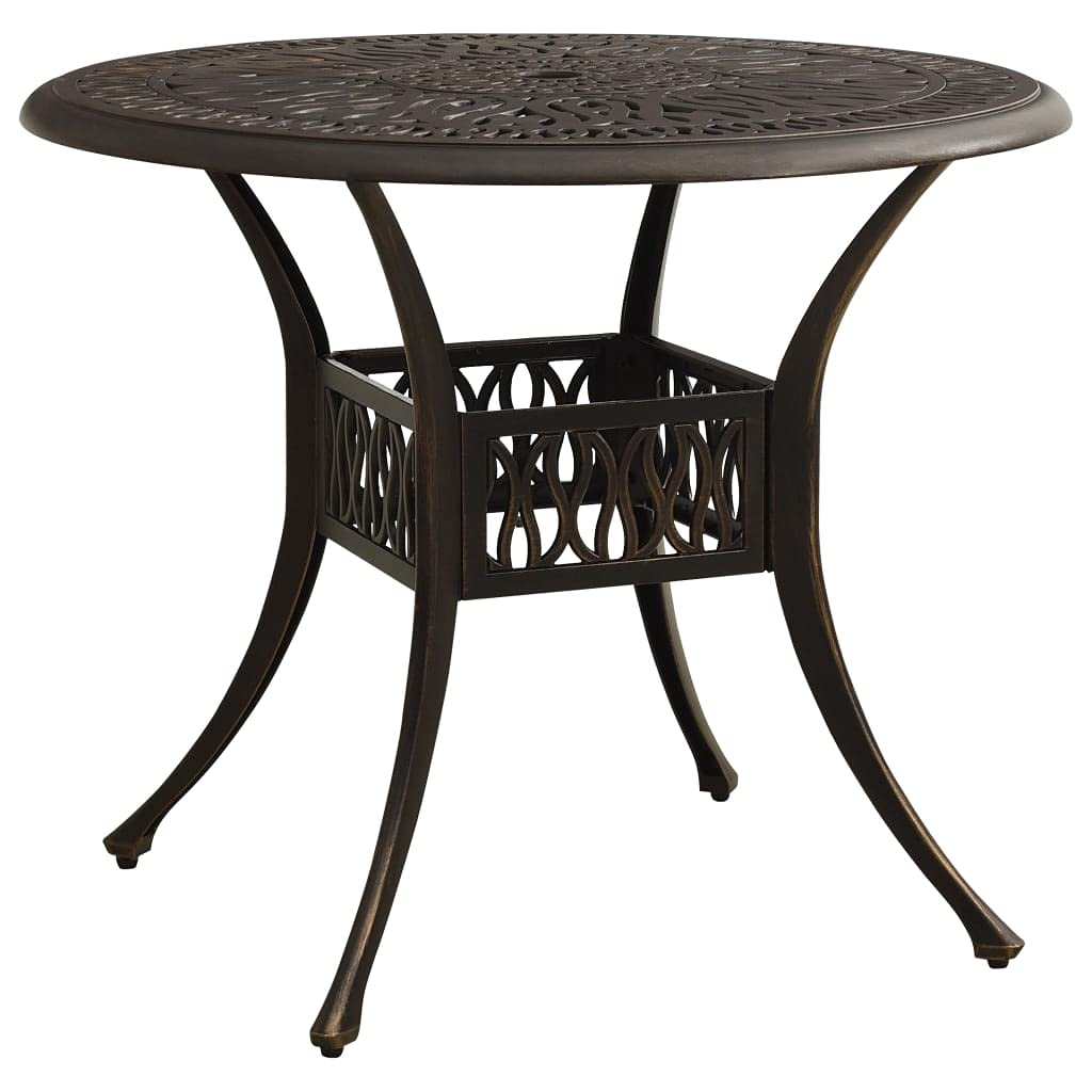 Outdoor Dining Table with Iron Legs - 35.4