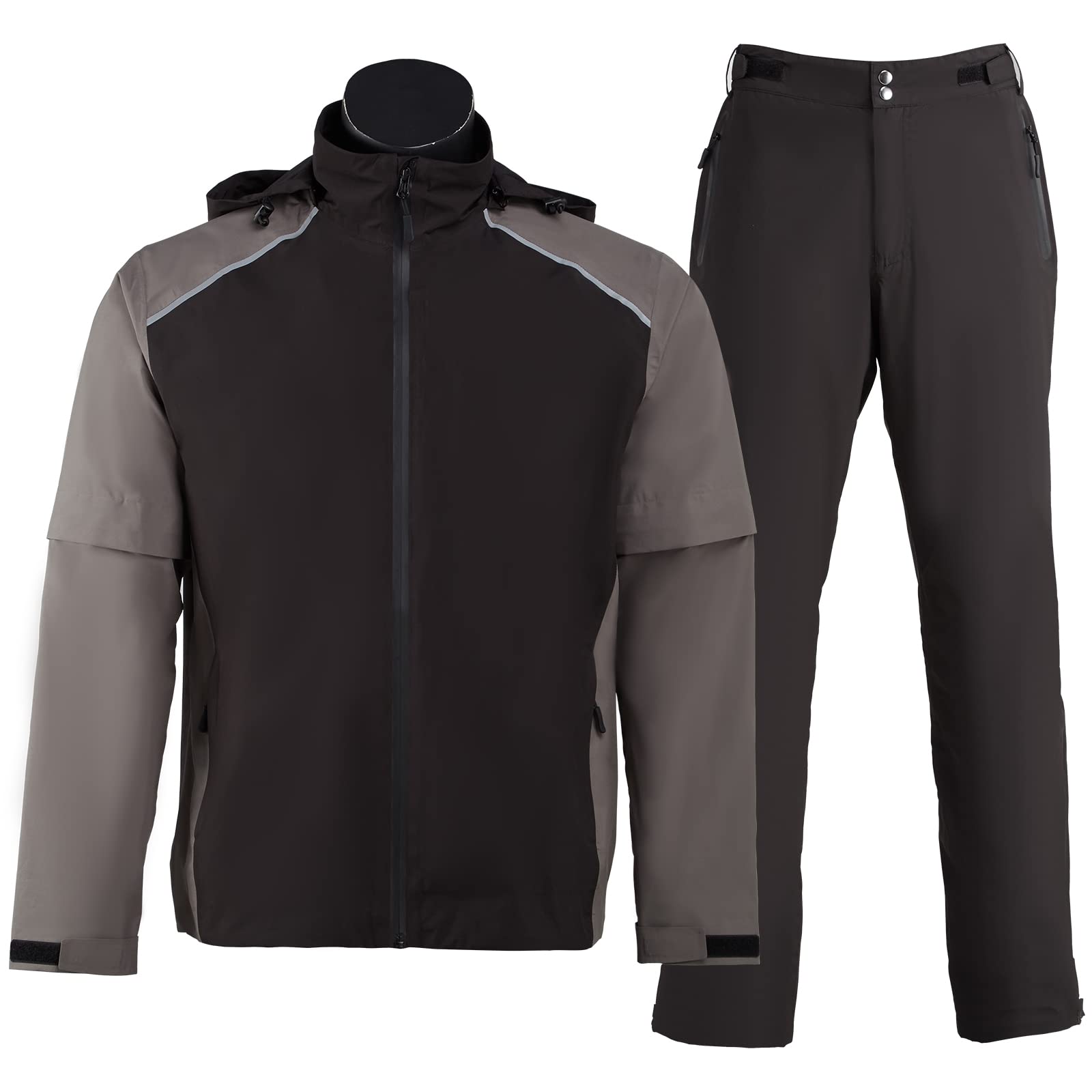 K.E.J. Men's Waterproof Golf Rain Jacket - Lightweight Windbreaker for Hiking, Cycling, Running & Outdoor Activities | Perfect for Golfing, Camping & Travel