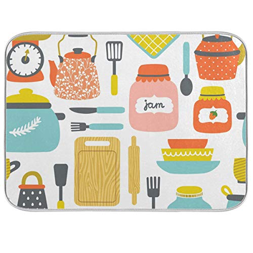 Premium Absorbent Dish Drying Mat - 18x24