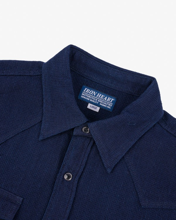 Iron Heart IHSH 413 5oz Selvedge Dobby Cloth Western Shirt - Premium Denim Workwear for Cowboy Style & Outdoor Adventures