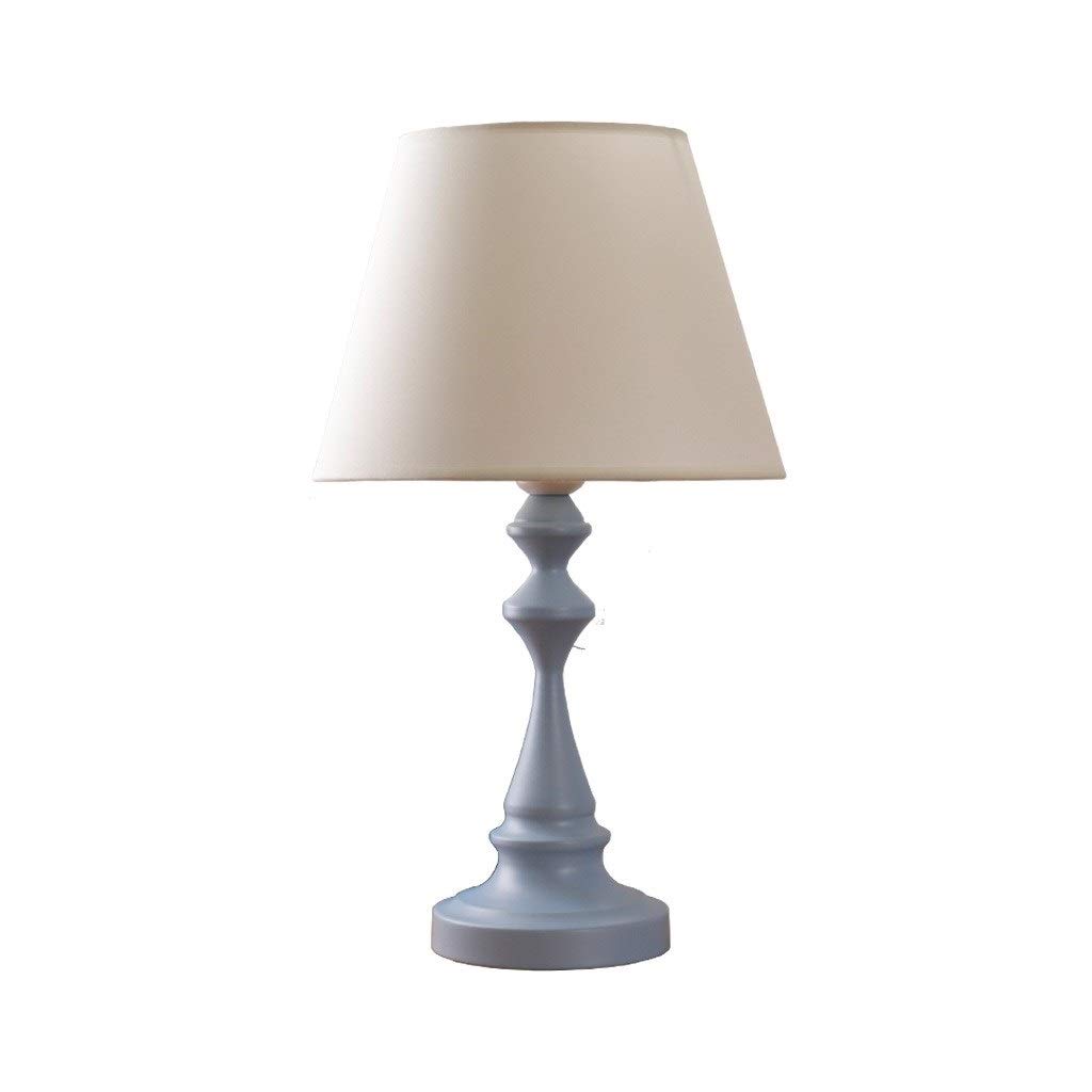 Modern Creative Blue Table Lamp with Push Button Switch - Stylish Bedside Lamp for Bedroom, Living Room & Office Decor - Perfect for Reading, Relaxing & Ambient Lighting