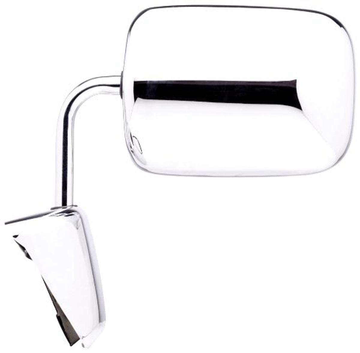 Fit System Driver Side Mirror Replacement for Dodge Pickup/Ram Charger - 6x9 Inch Chrome Manual Foldaway Mirror - Perfect for Off-Roading, Towing & Daily Driving