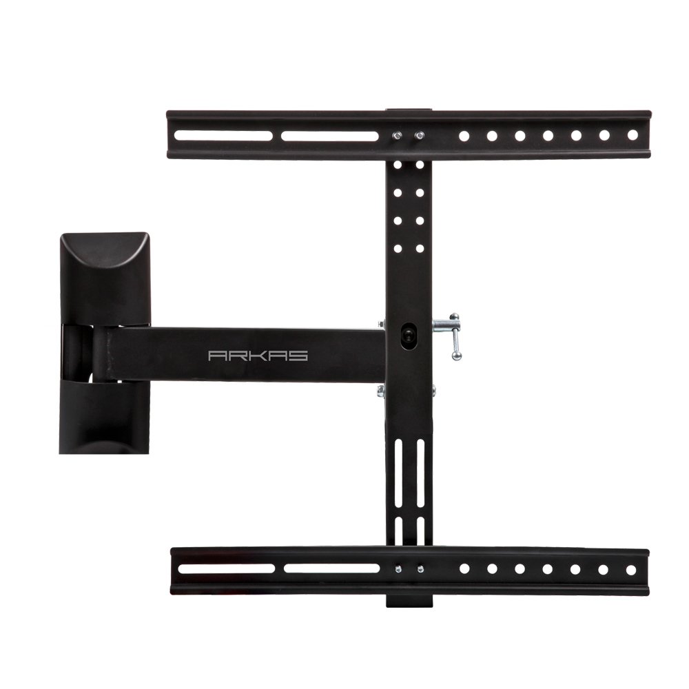 ARKAS LCW 165T MB Full Motion TV Wall Mount Bracket for 32-65 Inch Flat Screen TVs - Tilt, Swivel & Adjustable Arm - Perfect for Living Room, Bedroom or Home Theater Installation