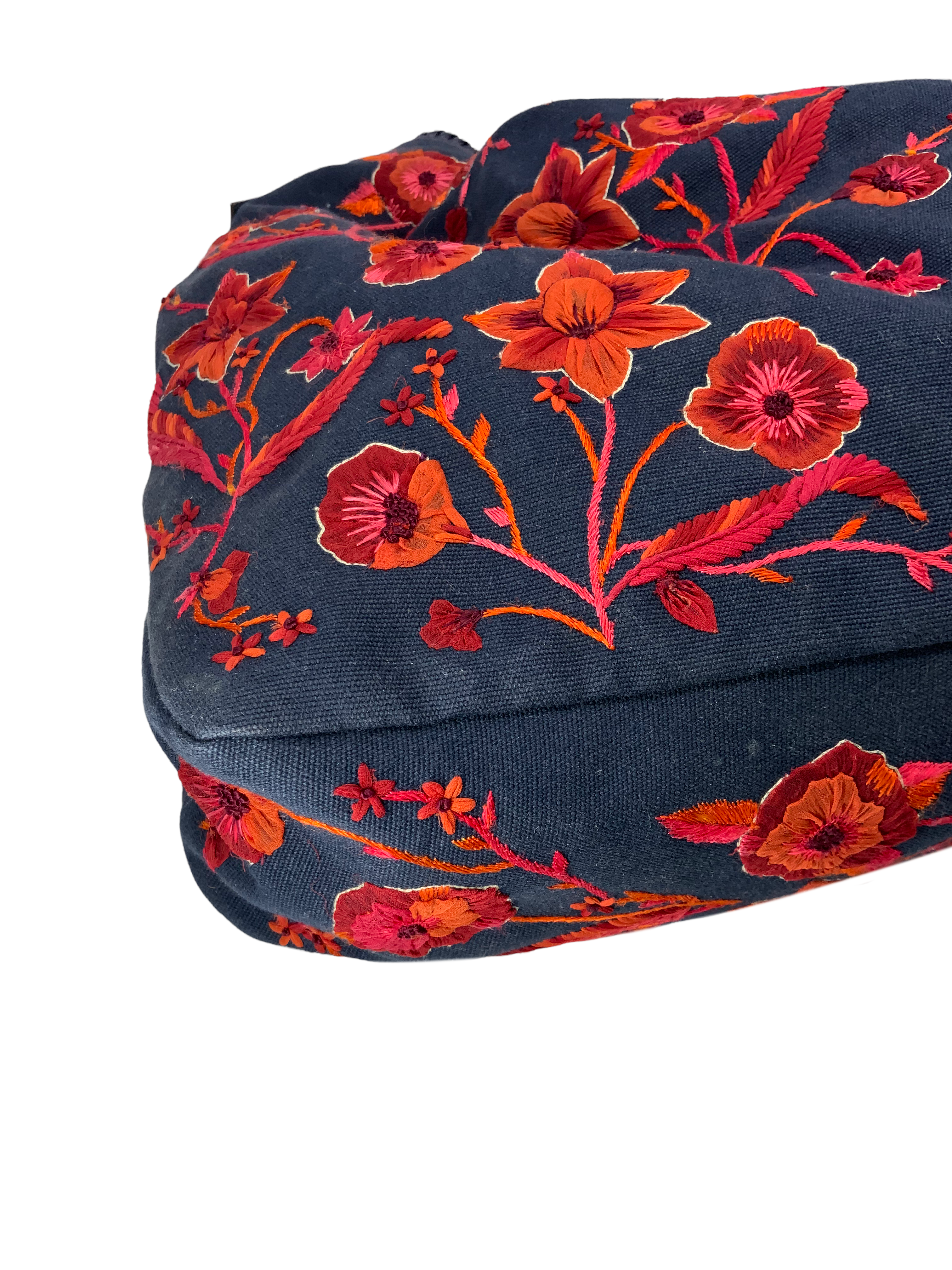 Gucci Floral Embroidered Canvas Large Horsebit Handle Hobo Bag - Women's Designer Shoulder Purse for Work, Travel & Everyday Use