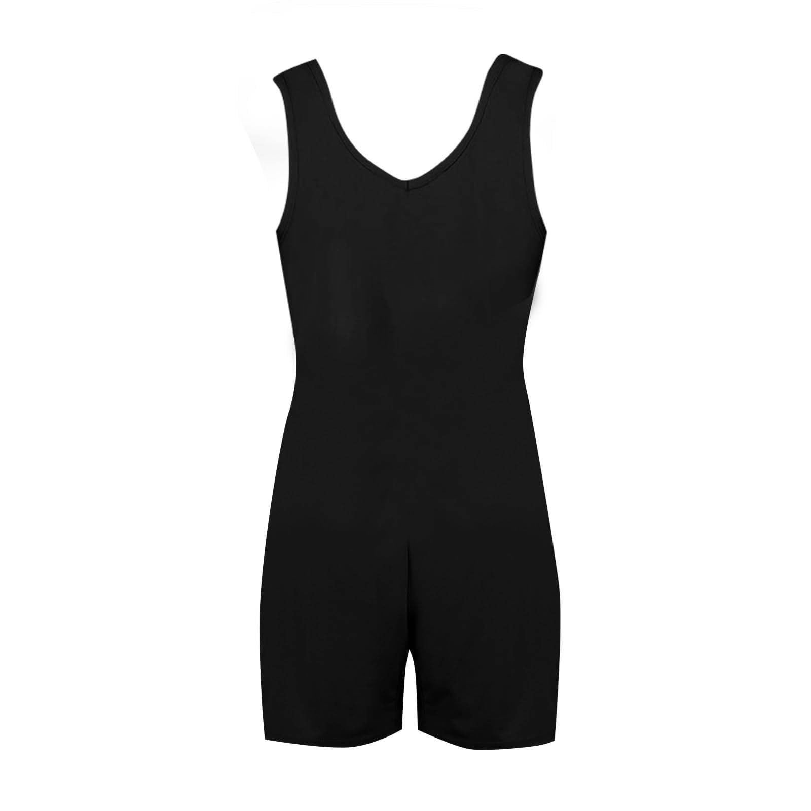 Women's Summer Casual Romper - Sleeveless Loose Spaghetti Strap Short Jumpsuit with Pockets | Trendy Overalls for Beach, Vacation & Daily Wear | Prime Daily Deals & Lightning Clearance