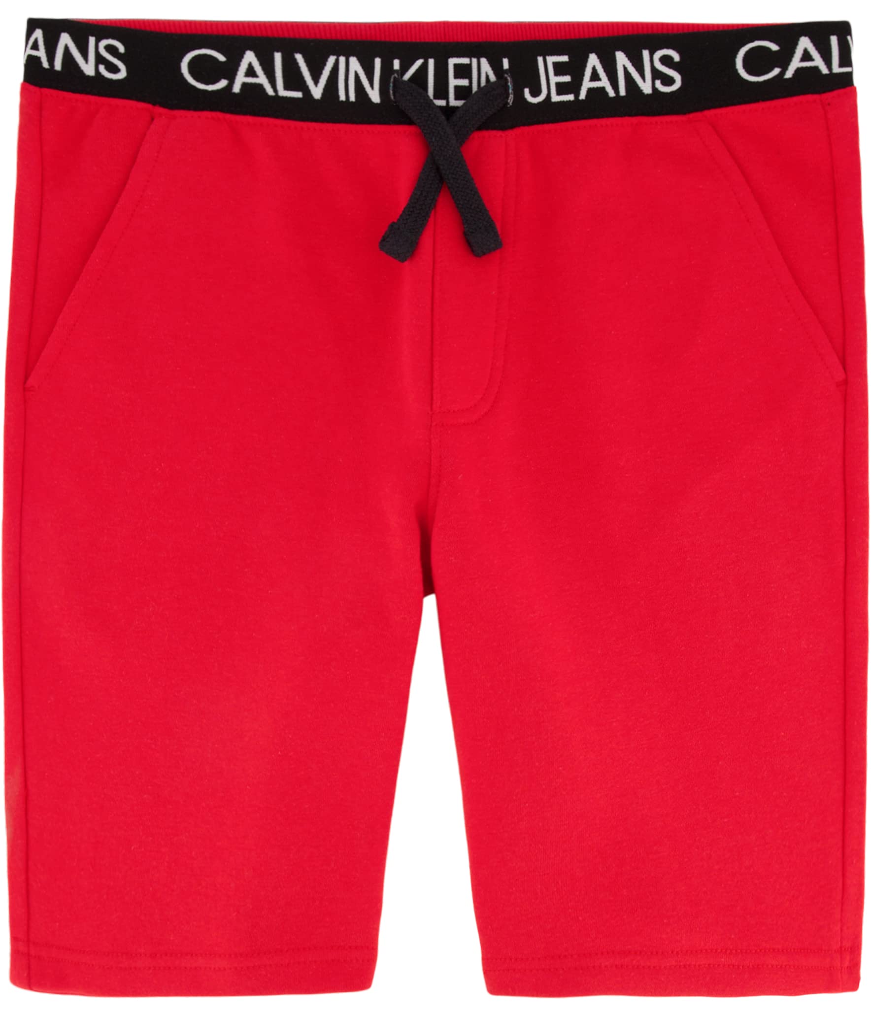 Calvin Klein Boys' Pull-on Knit Jogger Shorts with Drawstring Closure - Comfortable Casual Wear for Playdates, Sports & Summer Activities