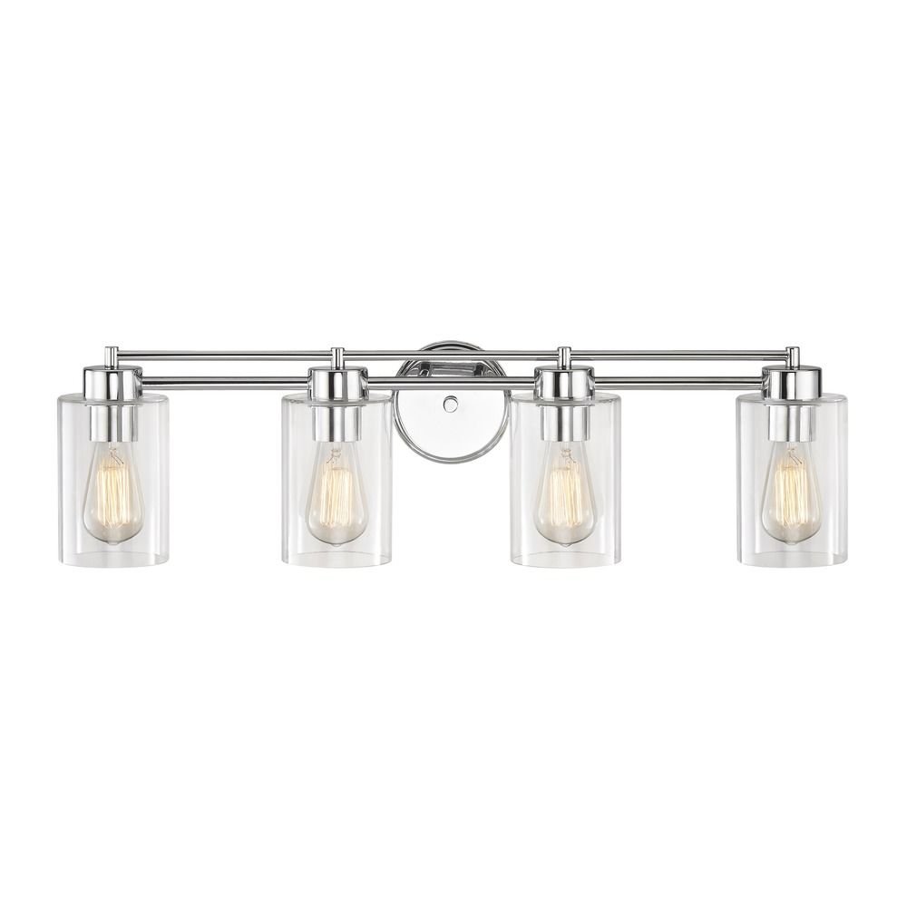 Modern Chrome Bathroom Light Fixture - Waterproof LED Vanity Light for Bathroom, Bedroom & Dressing Room - Energy Efficient Lighting for Home Decor