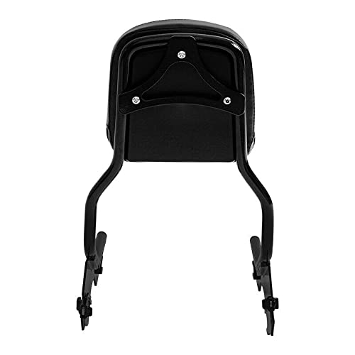 Premium TCMT Sissy Bar Backrest with Docking Hardware Kit - Compatible with Harley Davidson Heritage Classic FLHC, Street Bob FXBB (2018-2025), Softail Standard (2022-2024), Softail Slim FLSL & Deluxe FLDE (2018-2021) - Perfect for Long Rides & Passenger Comfort