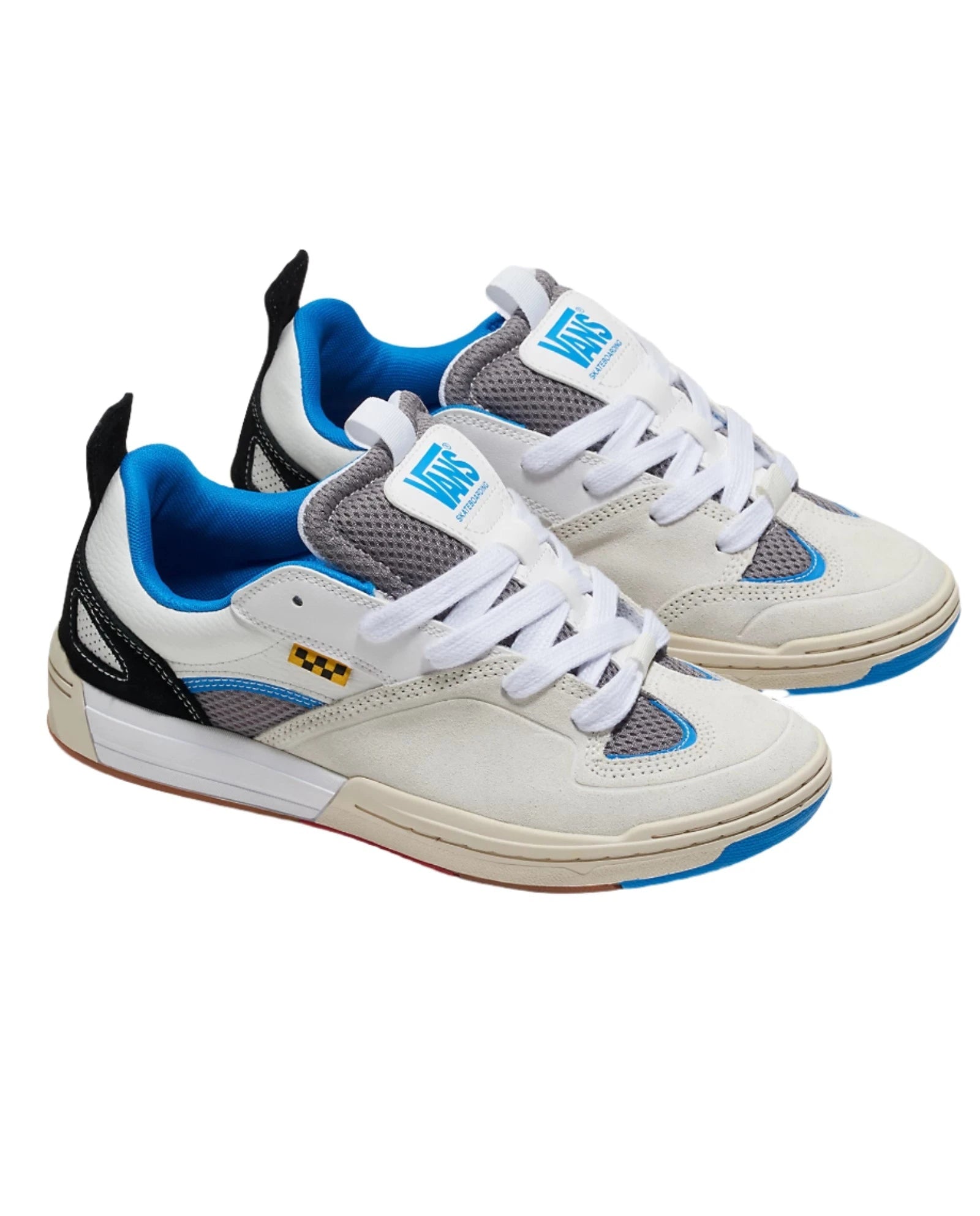 VANS Skate Mixxa Shoes for Men & Women - White/Multi Color Skateboarding Sneakers - Perfect for Streetwear, Casual Wear & Skateboarding