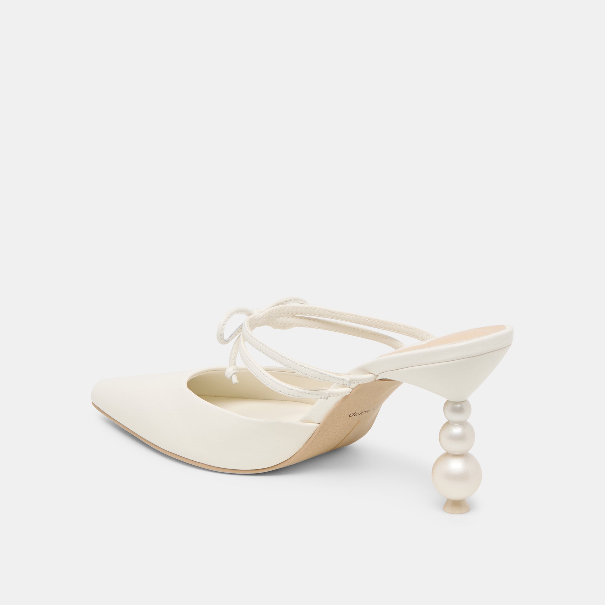 Klaire Pearl Heels - True White Genuine Leather Women's Dress Shoes for Weddings, Parties & Special Occasions