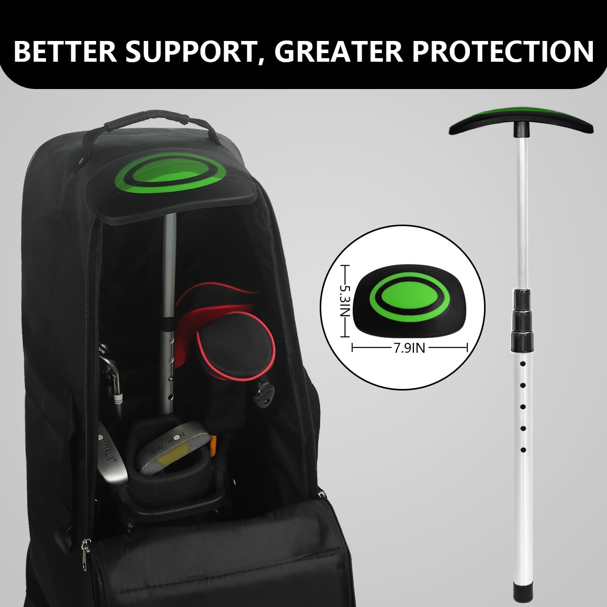 Premium Golf Travel Bag Support System - Durable Golf Club Protection Kit for Safe Airline & Car Travel | Perfect for Golfers on the Go