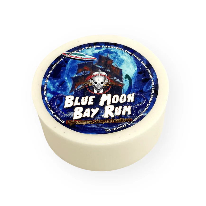 Phoenix Shampoo Bar | Blue Moon Bay Rum Scented Conditioning Shampoo for Men & Women - Vegan, All-Natural Hair Care for Dry Scalp & Frizzy Hair - Perfect for Travel, Gym & Daily Use