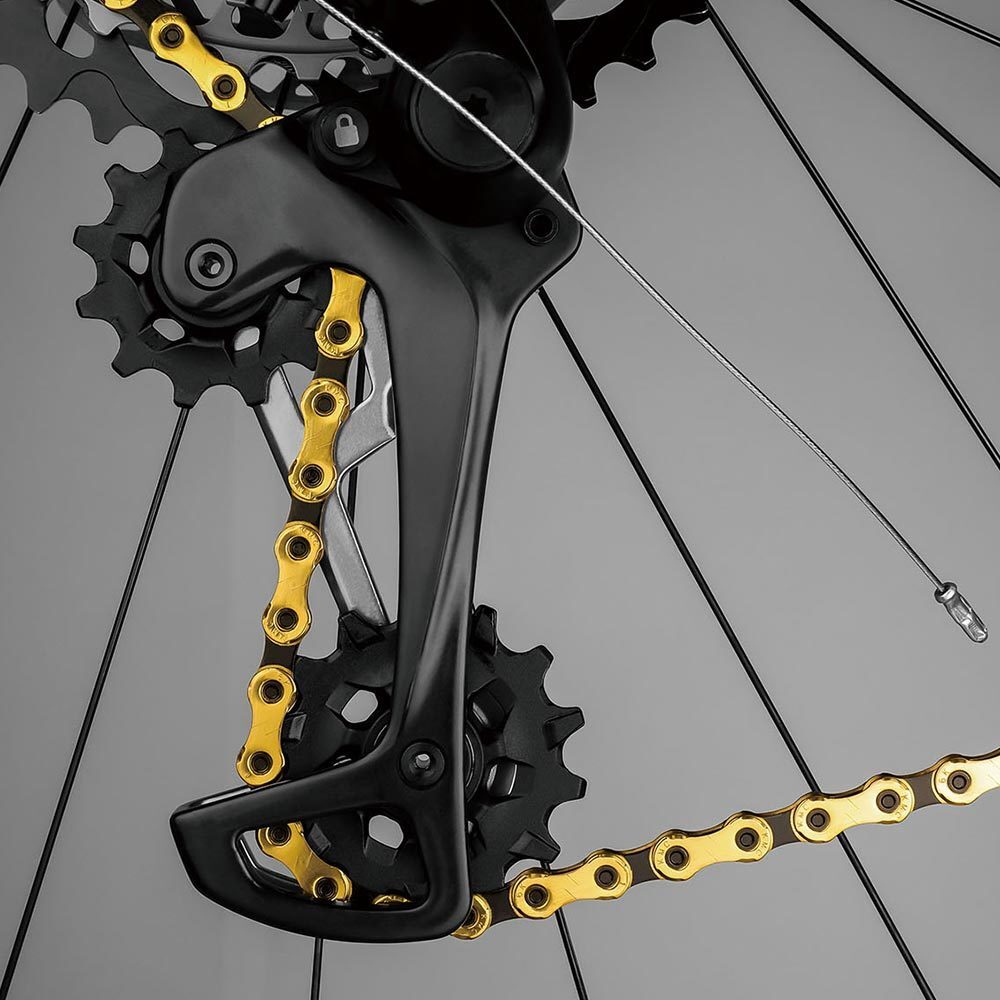 KMC X12 12-Speed Gold Bicycle Chain 126 Links - Premium Bike Chain for Road & Mountain Bikes, Durable & Smooth Shifting for Cycling Enthusiasts