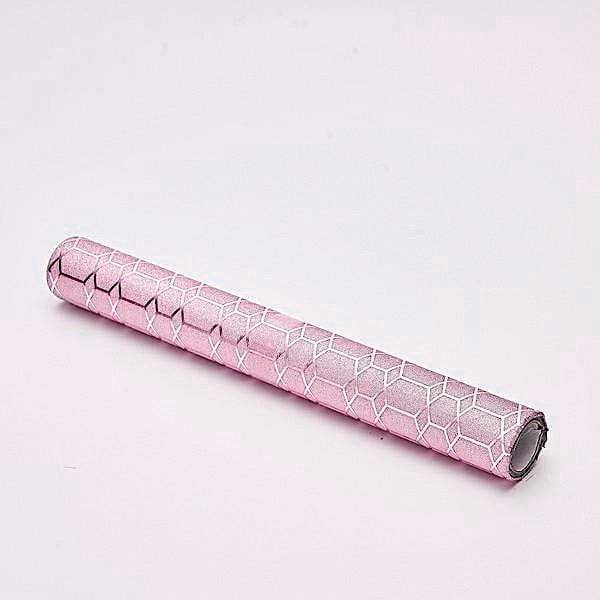 12x108 Glitter Geometric Honeycomb Paper Disposable Table Runner Roll - Perfect for Wedding, Birthday Party & Holiday Decorations