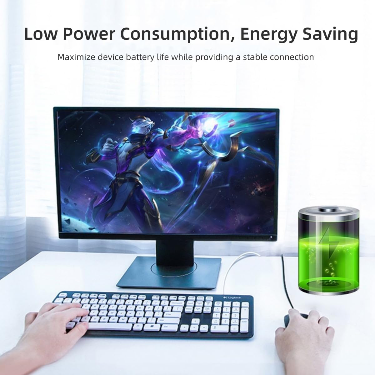USB Bluetooth 5.3 Adapter for PC - Plug & Play Bluetooth Dongle for Windows 11/10/8.1, Bluetooth Transmitter & Receiver for Desktop, Laptop, Mouse, Keyboard, Headphones, Speakers, Printer - Wireless Audio Streaming & Device Connectivity Solution