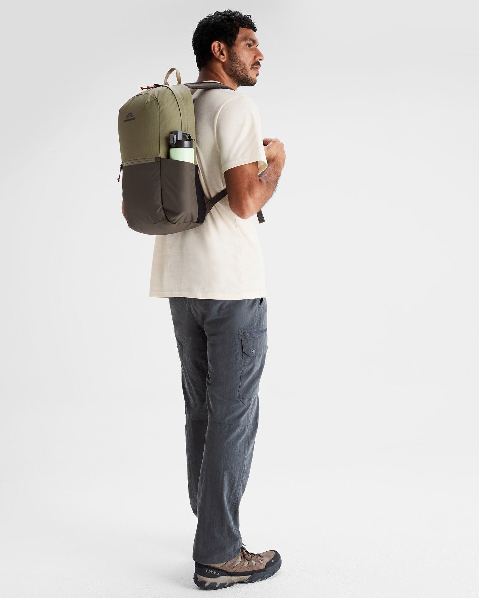 Axon Everyday Backpack 18L Water-Resistant Laptop Backpack for Work & Travel - Beech/Dark Moss - Perfect for Commuting, Business Trips & College Students