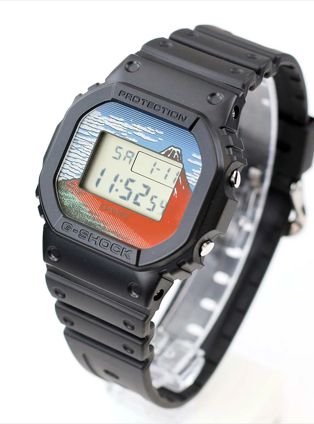 CASIO G-Shock DW-5600 Limited Edition Hokusai Katsushika Digital Watch - Made in Japan JDM - Durable Sports & Outdoor Adventure Timepiece