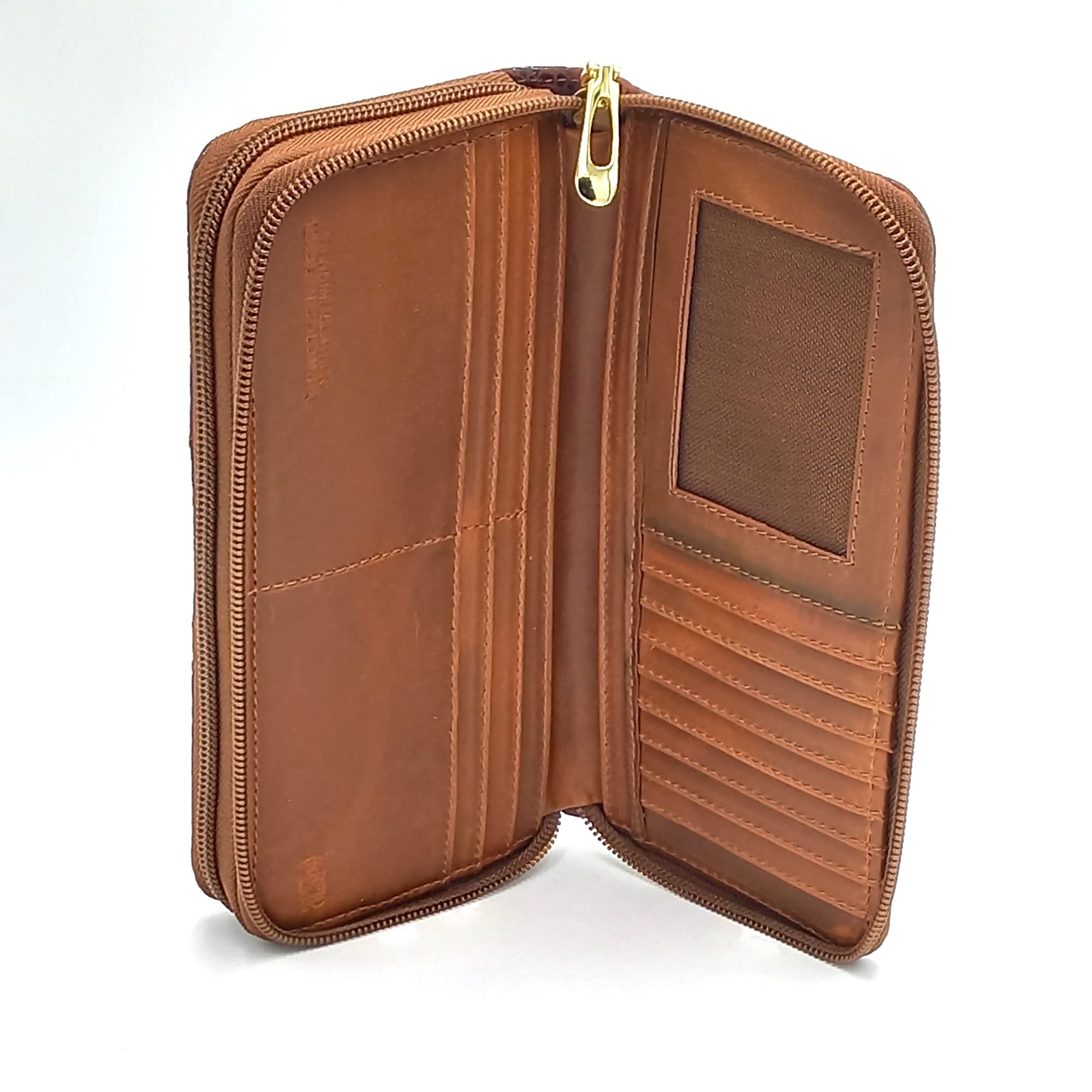 Anti RFID Brown Nappa Leather Wallet for Women - Secure RFID Blocking Bifold Wallet with Premium Leather - Perfect for Travel, Shopping & Everyday Use