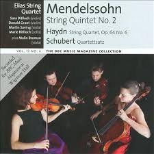 Elias String Quartet: Mendelssohn String Quintet No.2, Haydn String Quartet No.6 & Schubert Quartettsatz | Classical Music CD | Perfect for Home Listening & Gifts