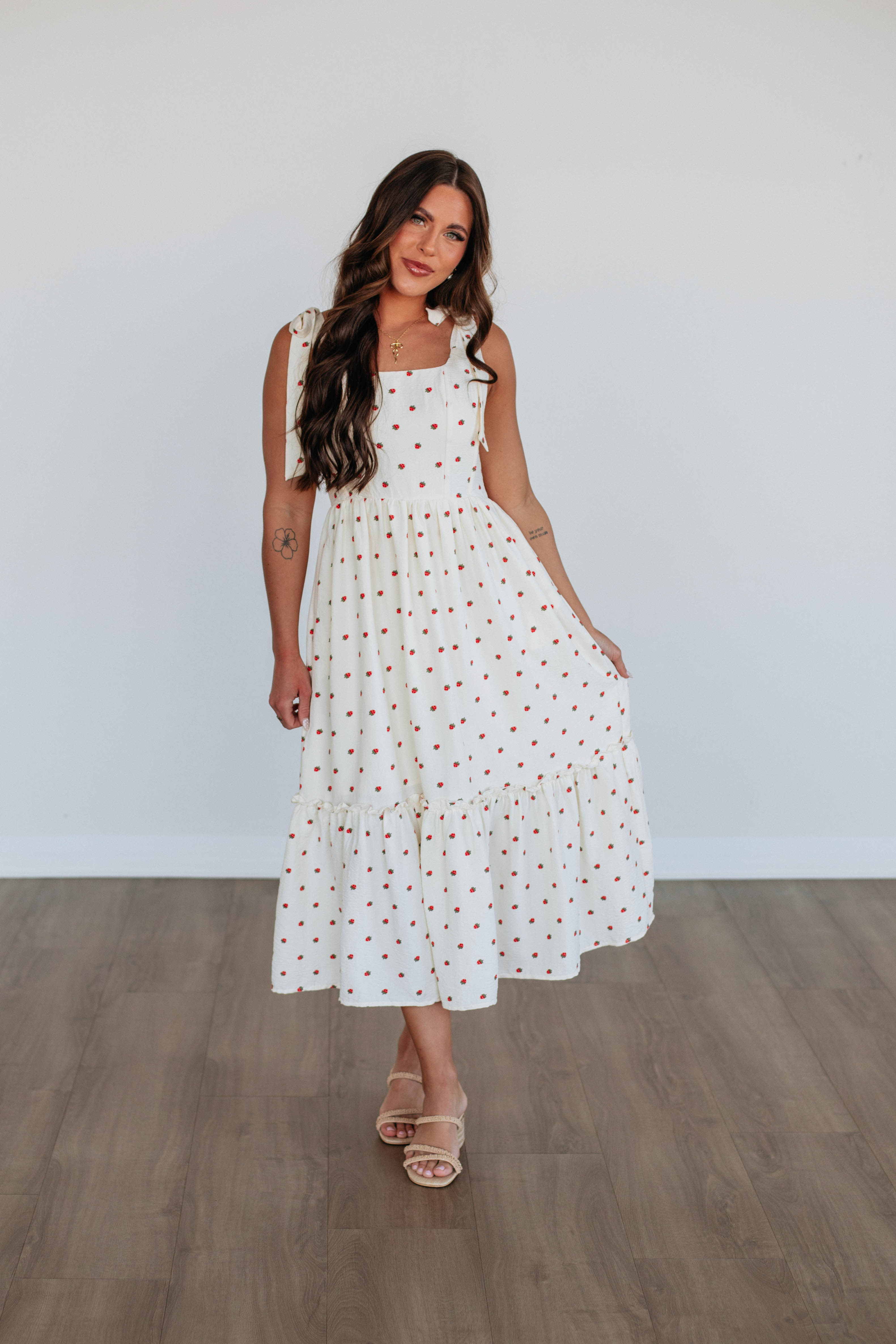 Bridget Midi Dress for Women - Flowy A-Line Summer Dress with Pockets | Perfect for Beach Vacations, Date Nights & Office Wear