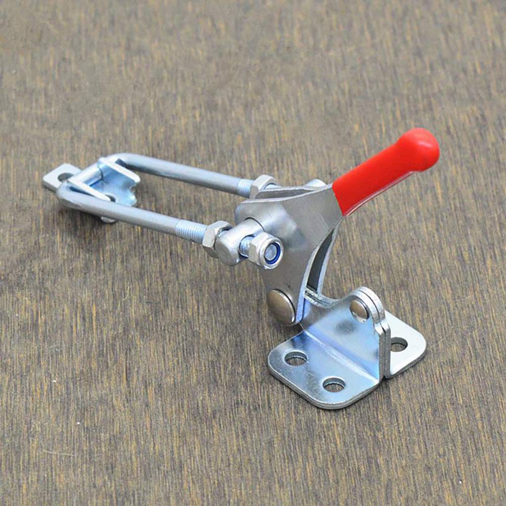 90 Degree Mechanical Lock - Heavy Duty Iron Quick Release Toggle Clamp with Secure Latch for Woodworking, Metalworking, and DIY Projects - Perfect for Jigs, Fixtures, and Workholding Applications