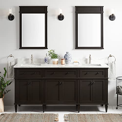 Charcoal Black / Carrara Marble