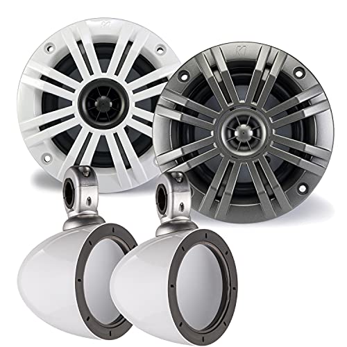 Black/White Grills & White Enclosure - 4 Ohm