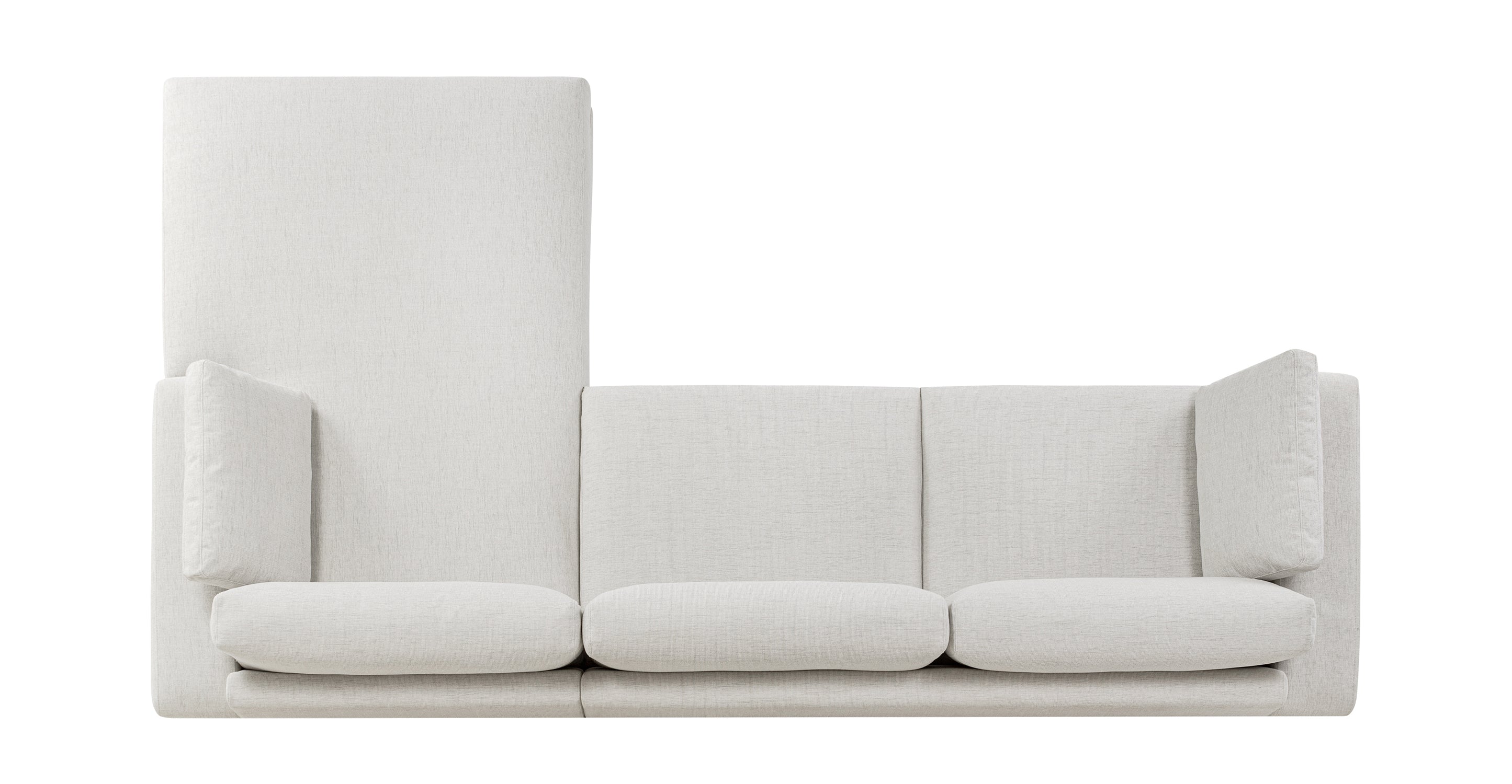 Malaga Right Facing Sectional Sofa - Modern L-Shaped Couch with Reversible Chaise for Living Room, Family Room & Home Theater | Comfortable Fabric Upholstery