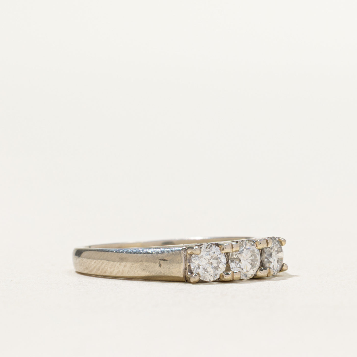 0.46ctw Three Stone Diamond Ring for Women - Size 5.5 | Elegant Engagement, Wedding & Anniversary Jewelry Gift | Perfect for Proposals, Bridal Sets & Special Occasions