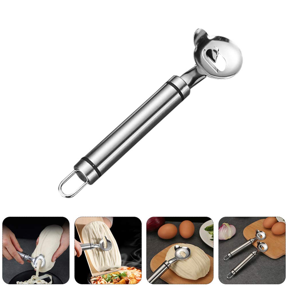 1pc Stainless Steel Noodle Dough Cutter Scraper - Professional Kitchen Dough Chopper & Slashing Tool - Essential Baking & Pasta Making Supplies for Home Chefs | Perfect for Making Fresh Pasta, Pizza Dough & Pastries