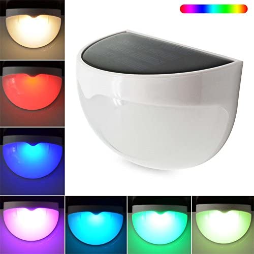 UBERSWEET® 1Pcs Solar Powered 5050 RGB LED Outdoor Lights - Waterproof Garden & Lawn Decoration for Landscape Lighting | Perfect for Patio, Pathway, Yard & Backyard Ambience