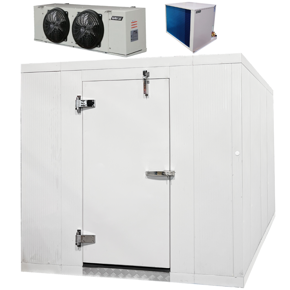8x15 Walk-In Cooler with Remote Refrigeration - No Floor Commercial Refrigerator for Restaurants, Grocery Stores & Food Storage