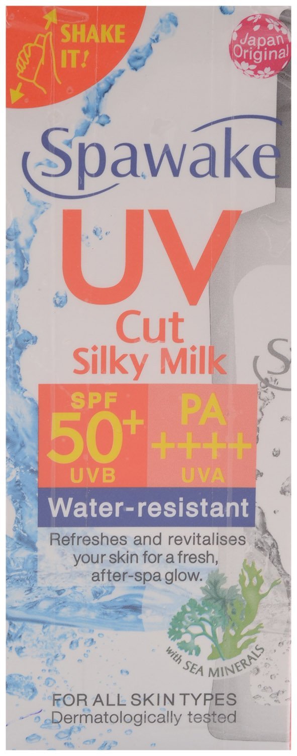 Spawake Silky Milk UV Cut Sunscreen - 40ml Lightweight Moisturizing Face & Body Sun Protection for Daily Use, Travel & Outdoor Activities