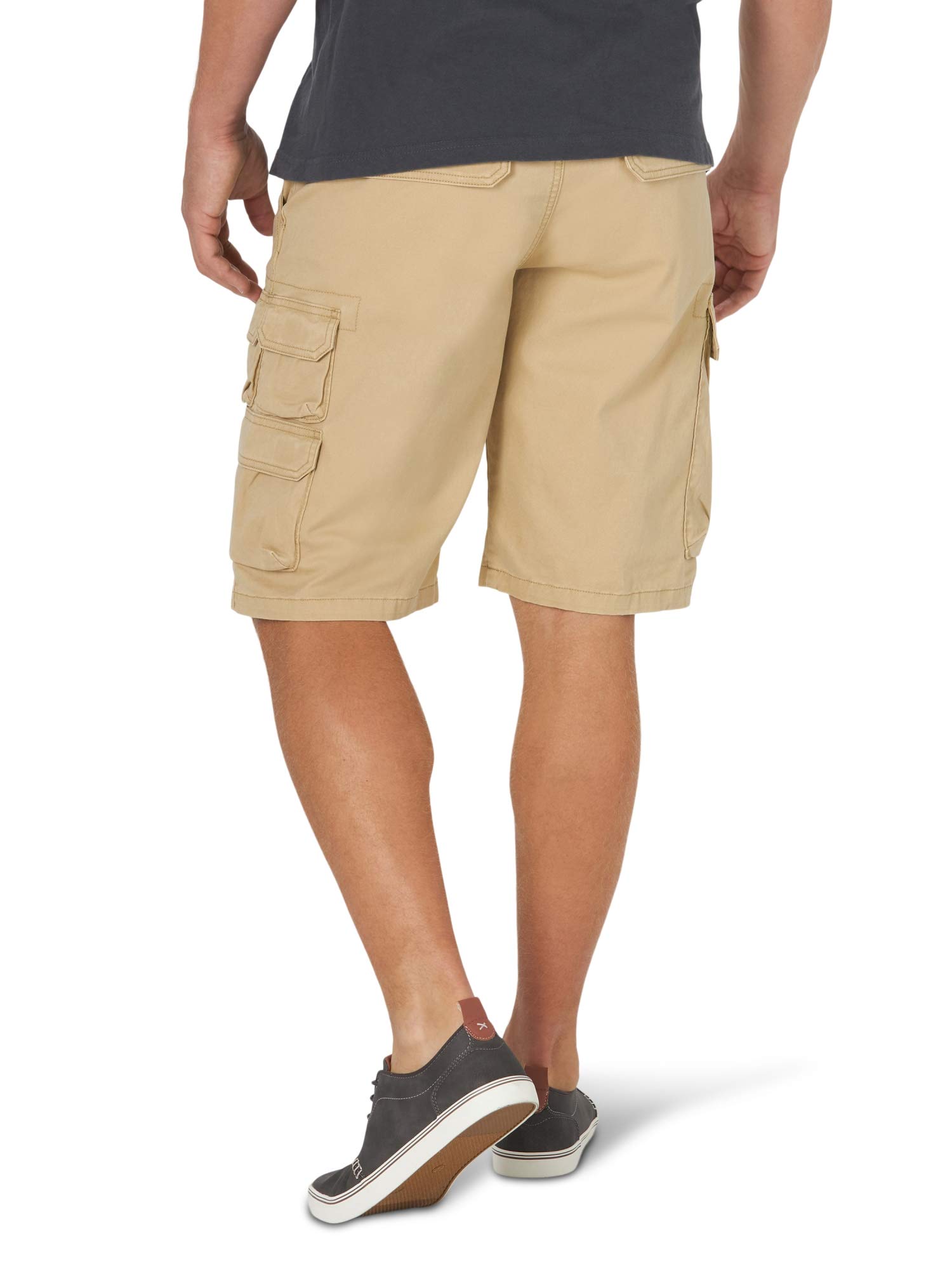 Wrangler Authentics Men's Stretch Twill Cargo Shorts - Comfortable & Durable Casual Shorts for Outdoor Activities, Hiking, and Summer Wear