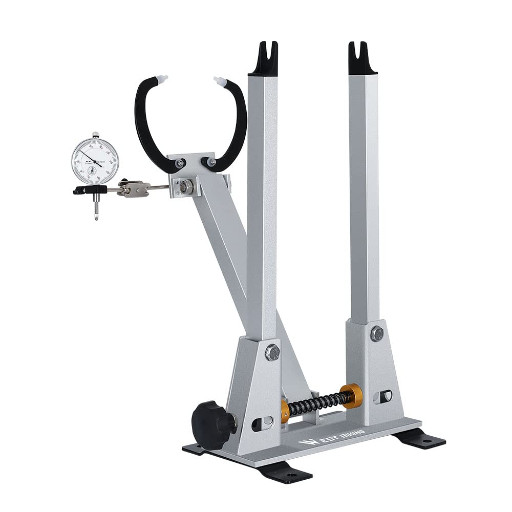Daoco Bike Wheel Truing Stand with Precision Gauge - Professional Wheel Alignment Tool for MTB, Road Bike, BMX - Perfect for Home Mechanics & Bike Shops