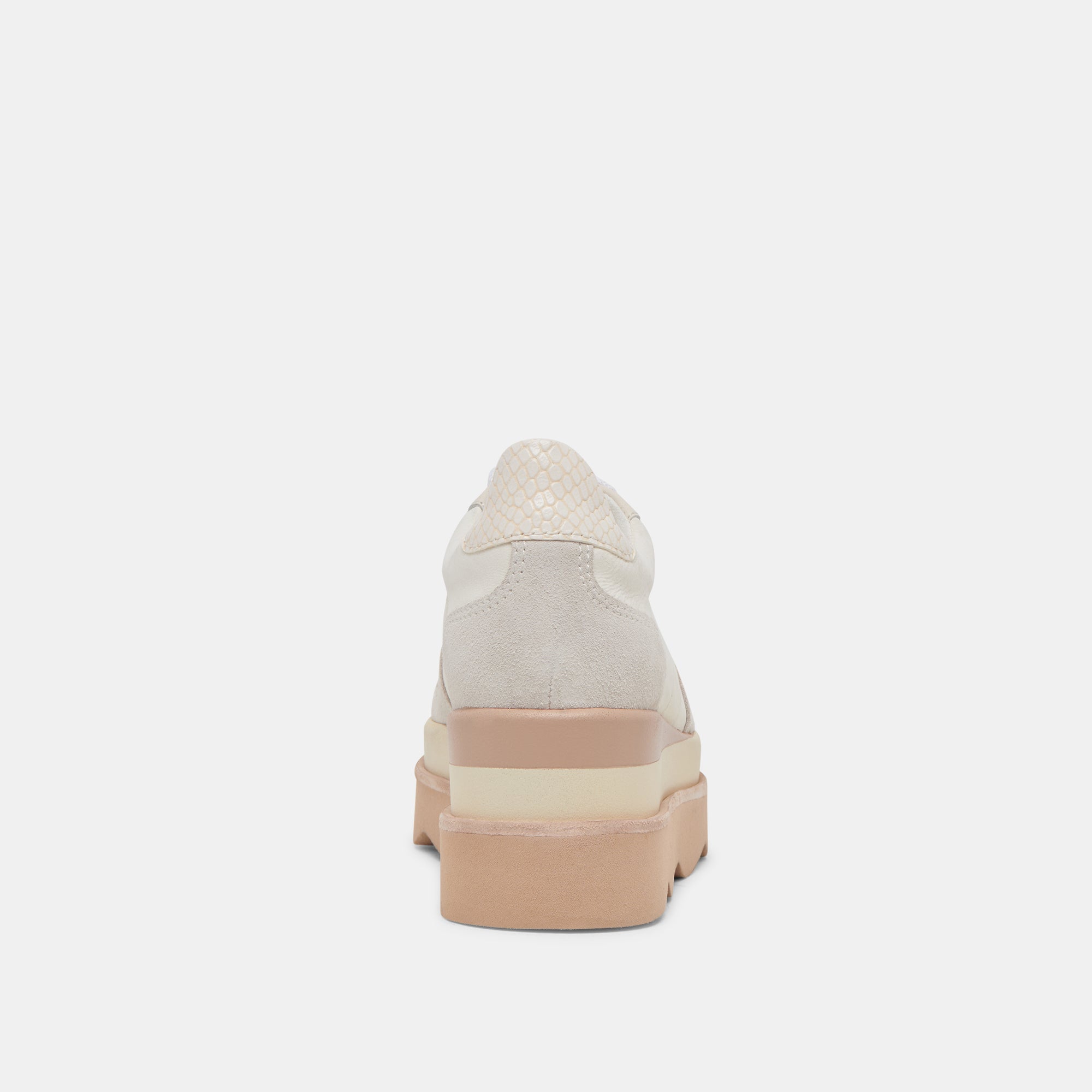 Jayne Sneakers for Women - Ivory Nubuck Leather Casual Shoes | Comfortable Walking & Everyday Fashion Footwear for Work, Travel & Outings